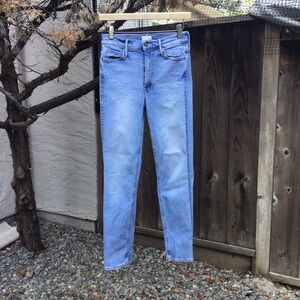 MOTHER Light Wash Skinny Jeans